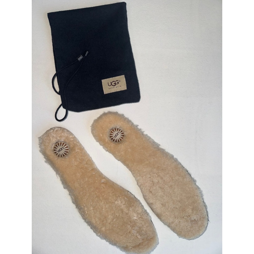 UGG Australia Shearling Insoles Mens 12 Cream Sheepskin Replacement Liners